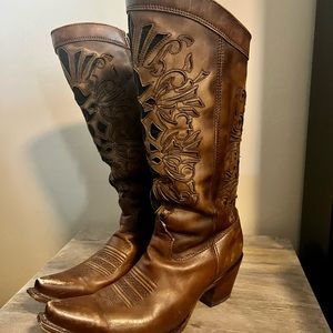 Corral western snip toe boots